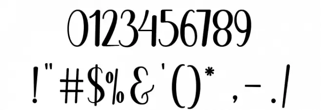 LatishaScript Font OTHER CHARS