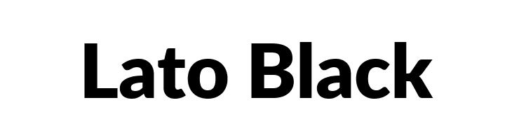 Lato Black  les polices de caractères gratuit tlcharger
