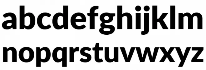 Lato Black Caratteri MINUSCOLO