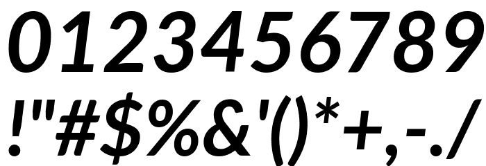 Lato Bold Italic Font OTHER CHARS