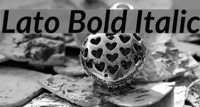 Lato Bold Italic Example 2