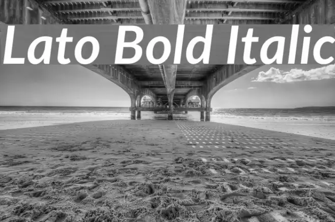 Lato Bold Italic Example 3