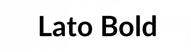 Lato Bold  Frei Schriftart Herunterladen