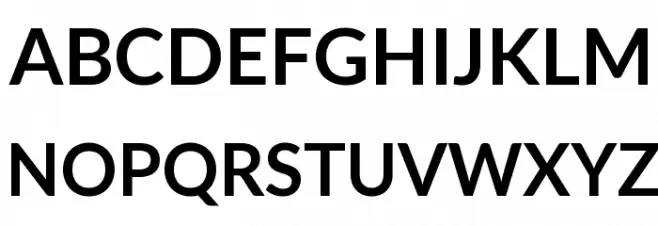 Lato Bold Schriftart Groß