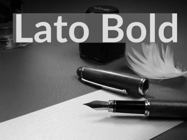 Lato Bold Font examples