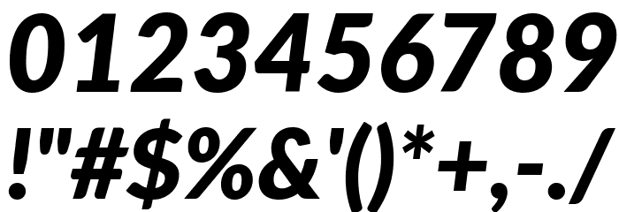 Lato ExtraBold Italic Font OTHER CHARS