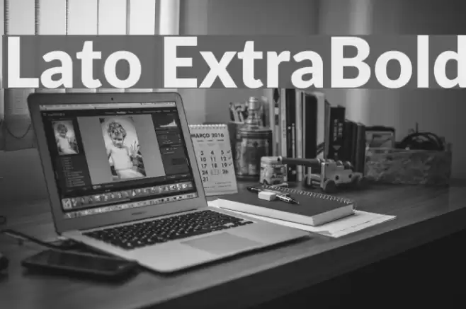Lato ExtraBold Font examples