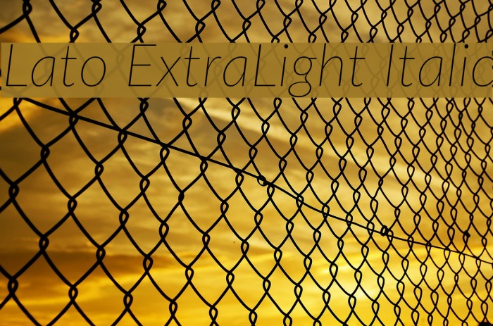 Lato ExtraLight Italic Font examples