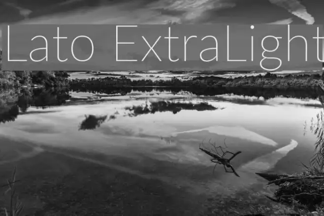 Lato ExtraLight Example 3