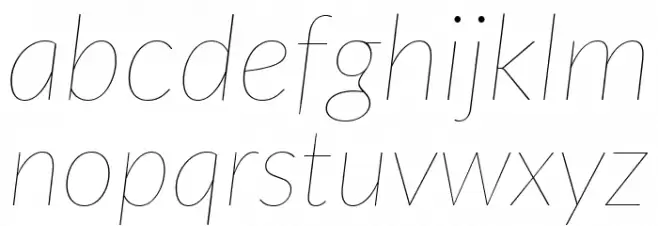 Lato Hairline Italic Fuentes MINÚSCULAS