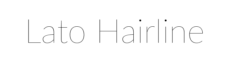 Lato Hairline  免费字体下载