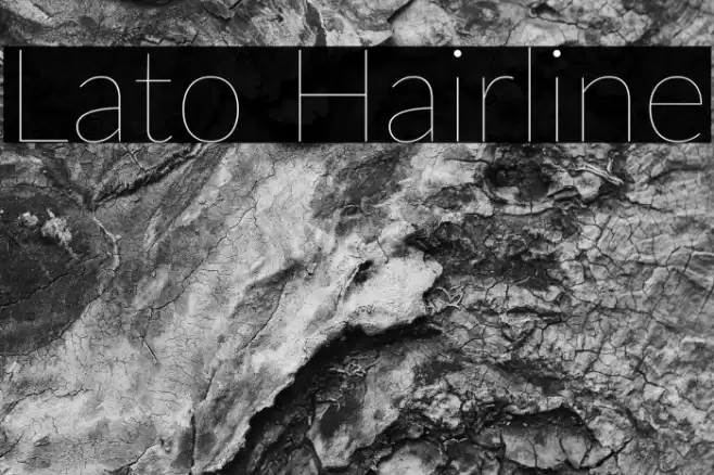 Lato Hairline Font examples