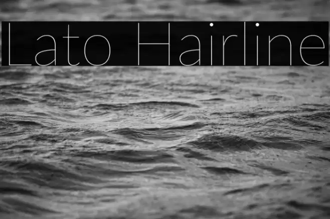 Lato Hairline Font examples
