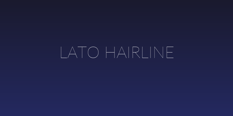 Lato Hairline Social Header
