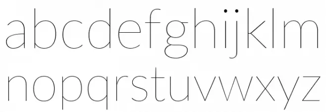 Lato Hairline Polices MINUSCULES