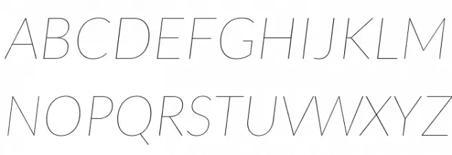 Lato-HairlineItalic Fonte MAIÚSCULAS