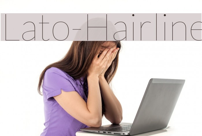 Lato-Hairline Font examples