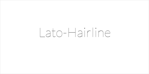 Lato-Hairline Logo