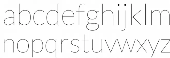 Lato-Hairline Caratteri MINUSCOLO