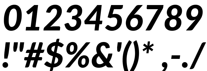 Lato Heavy Italic Font OTHER CHARS