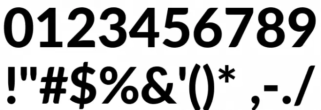 Lato Heavy Font OTHER CHARS