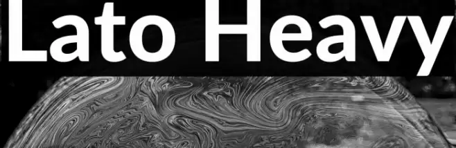 Lato Heavy Font examples