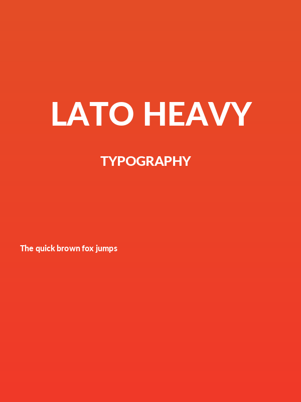Lato Heavy Poster