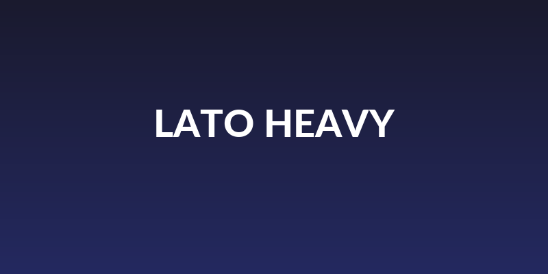 Lato Heavy Social Header