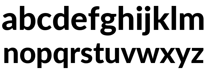 Lato Heavy Font LOWERCASE