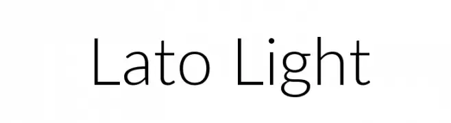 Lato Light  Frei Schriftart Herunterladen