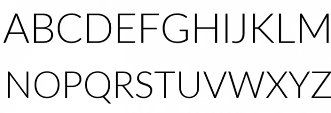 Lato Light Schriftart Groß