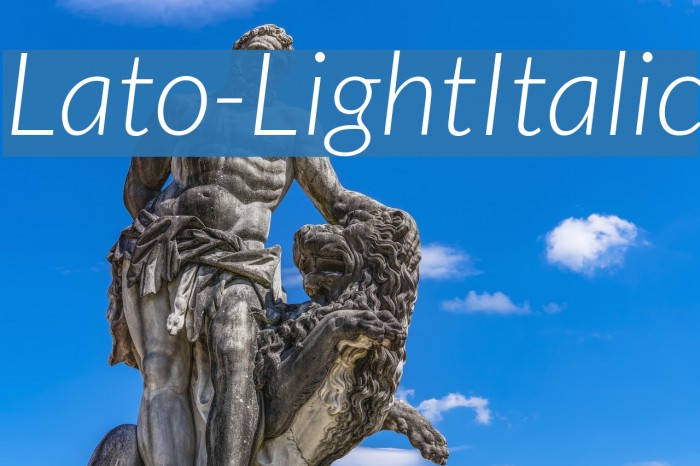 Lato-LightItalic Font examples