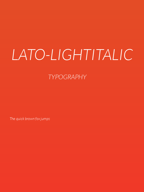 Lato-LightItalic Poster