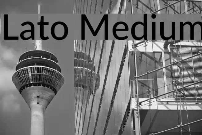 Lato Medium Font examples
