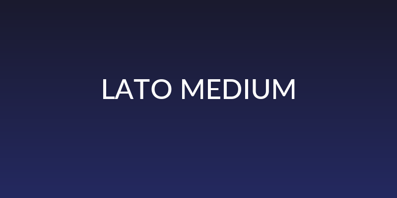 Lato Medium Social Header