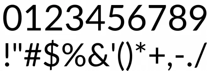 Lato Regular Font OTHER CHARS