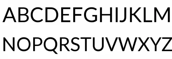 Lato Regular Schriftart Groß