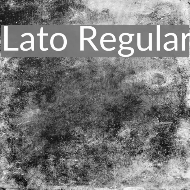 Lato Regular Font examples