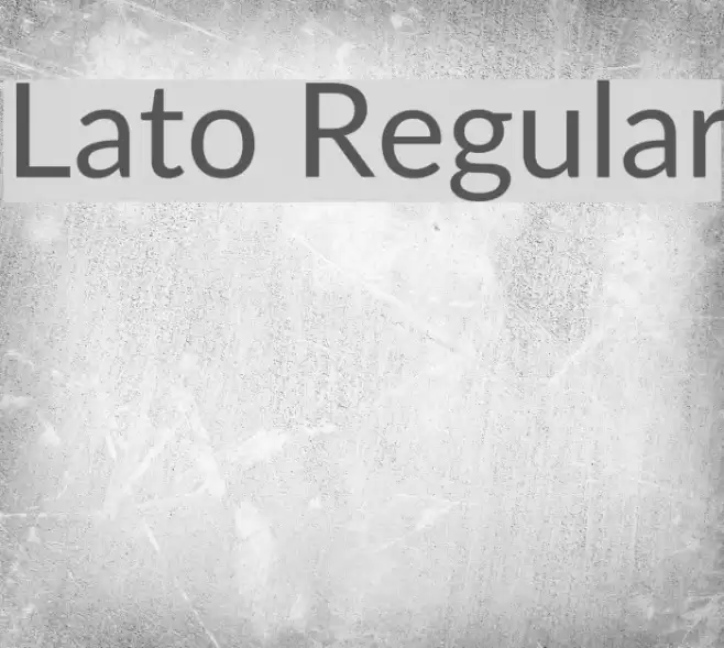 Lato Regular Font examples