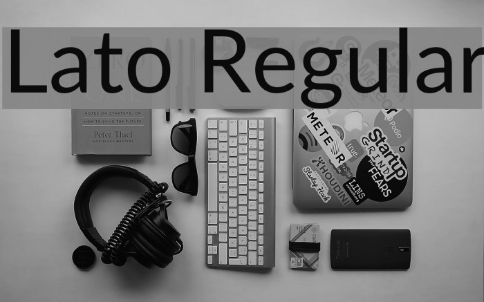 Lato Regular Font examples