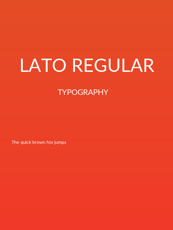 Lato Regular Poster