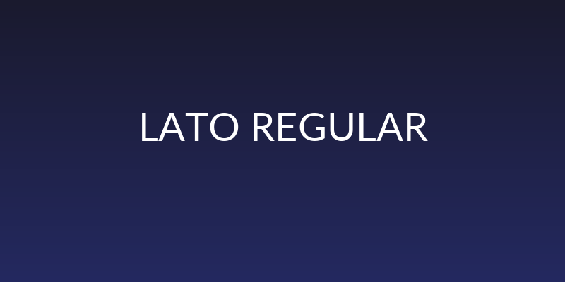 Lato Regular Social Header