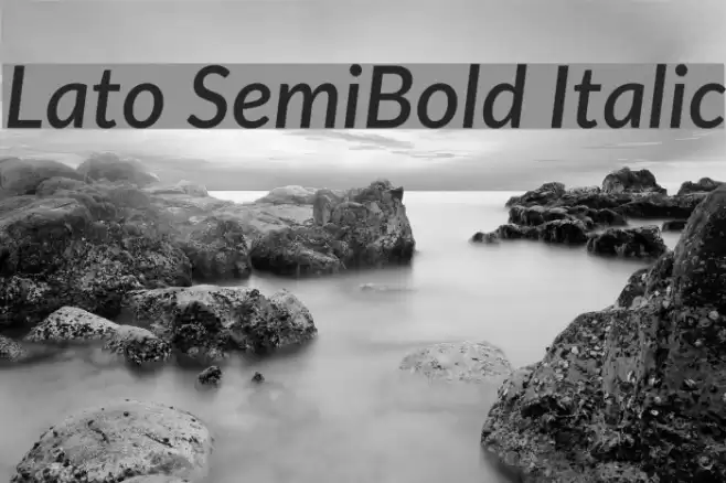 Lato SemiBold Italic examples