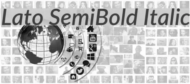 Lato SemiBold Italic examples