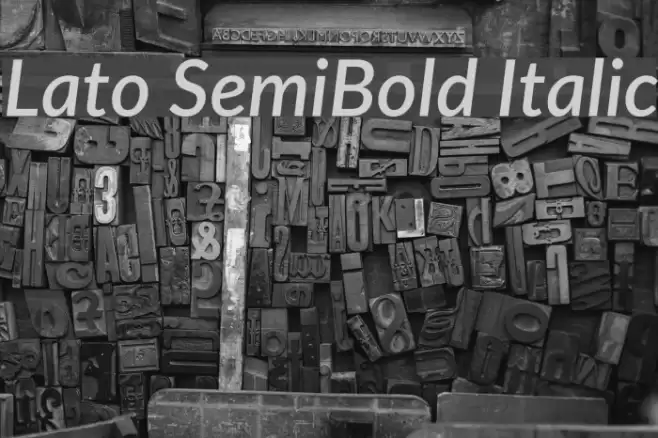 Lato SemiBold Italic examples