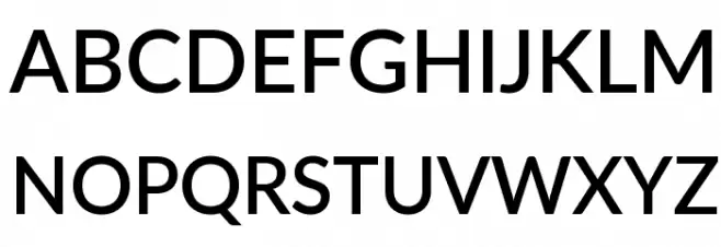 Lato SemiBold Schriftart Groß