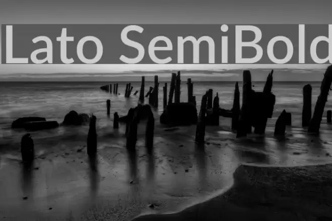 Lato SemiBold Font examples