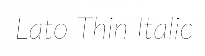 Lato Thin Italic  baixar fontes gratis