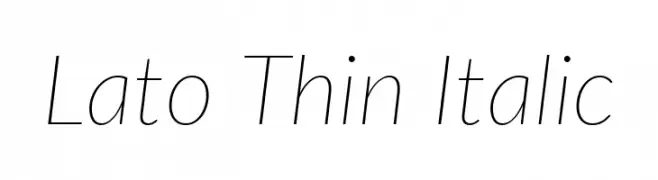 Lato Thin Italic  baixar fontes gratis