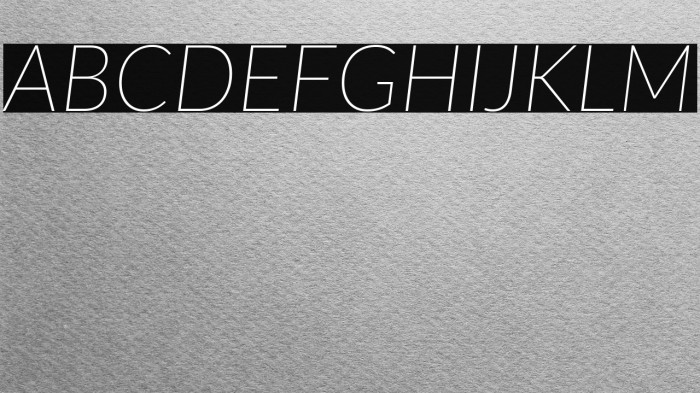 Lato Thin Italic Example 1